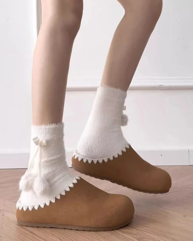 Lambswool Platform Bohemian Birkenstocks