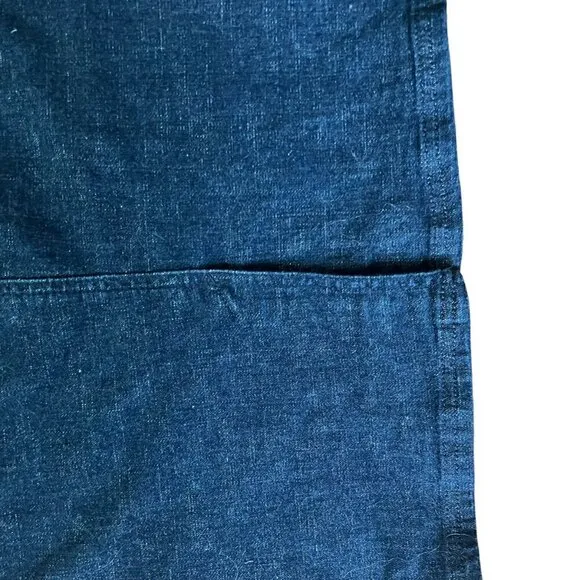 Lane Bryant Color Block Two Toned Denim Skirt w/Front Pockets &amp; Back Slit Sz 16