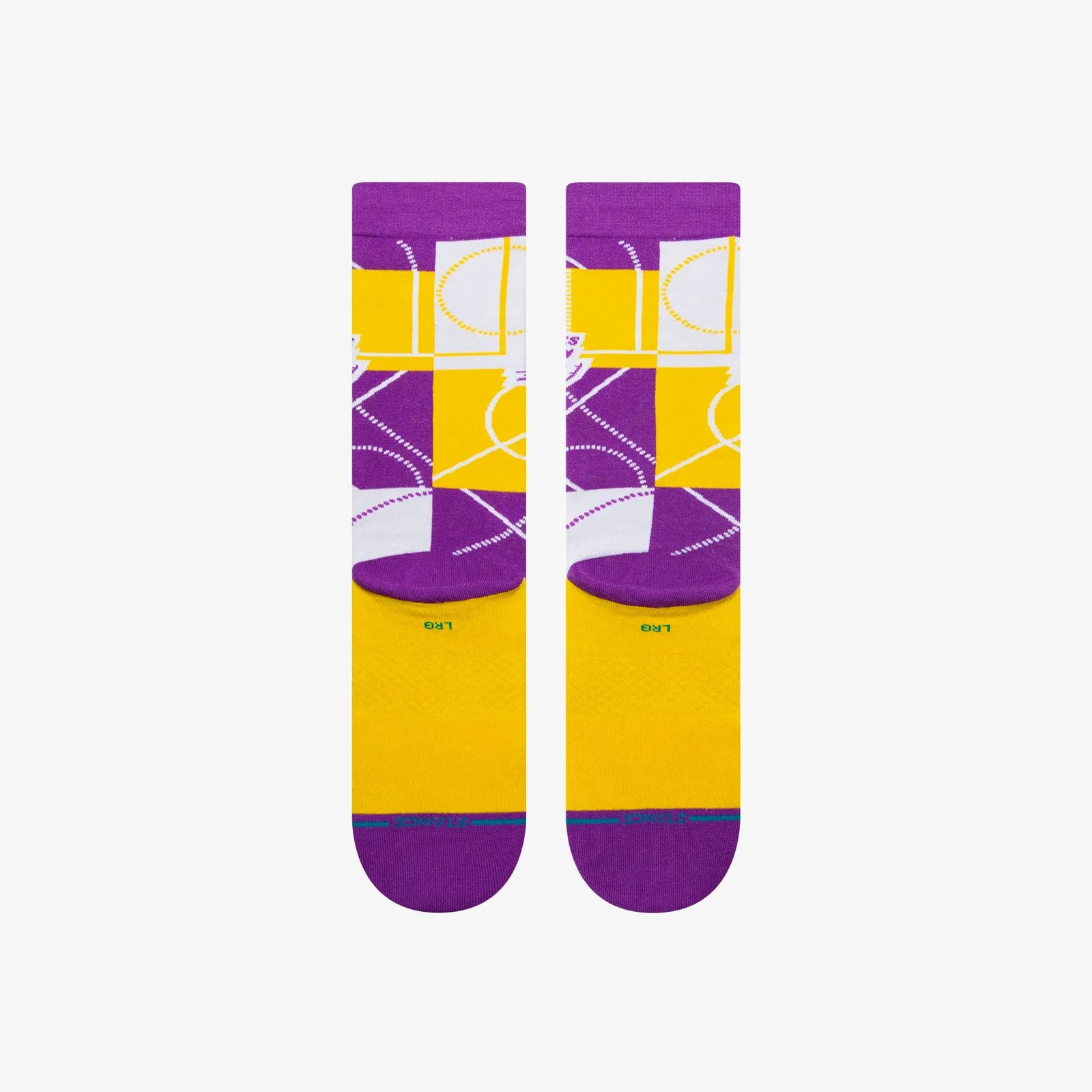 Los Angeles Lakers Zone Crew Socks