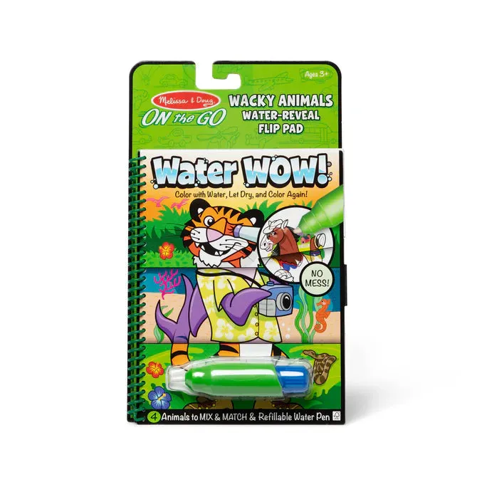 Melissa & Doug Water WOW!® Water-Reveal Flip Pad - Wacky Animals