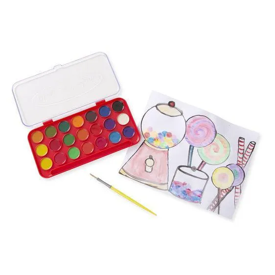 Melissa & Doug Watercolor Paint Set Deluxe (21 Colors)