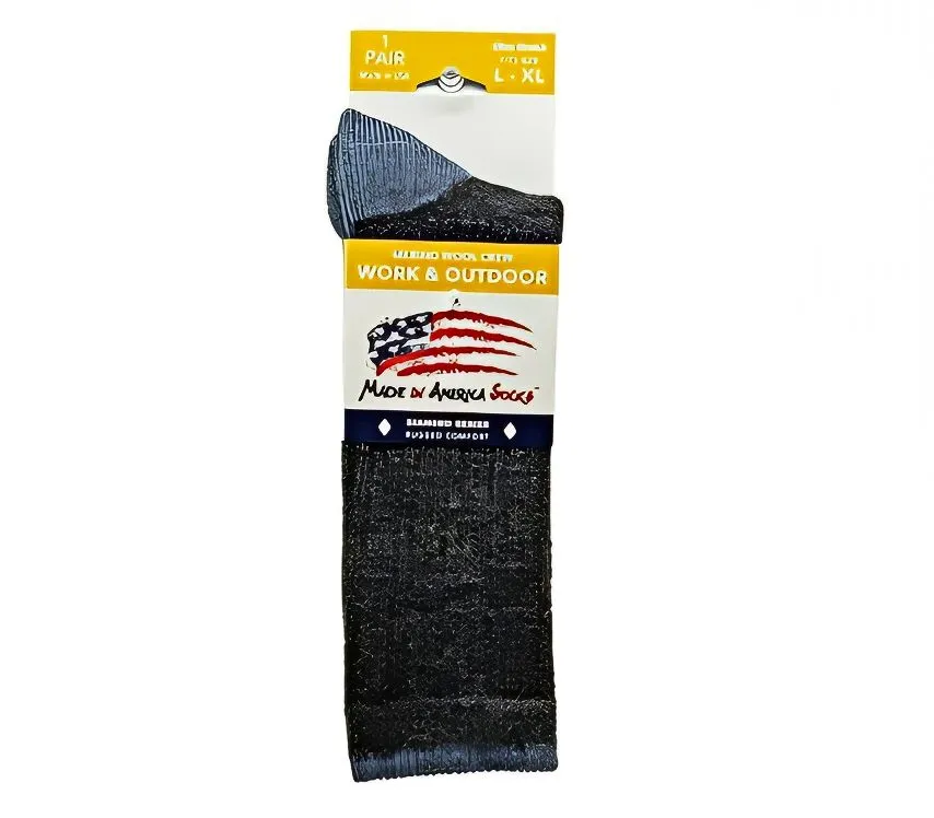 Men's Merino Wool Crew Socks - Size M/L