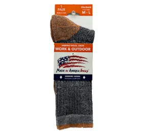 Men's Merino Wool Crew Socks - Size M/L