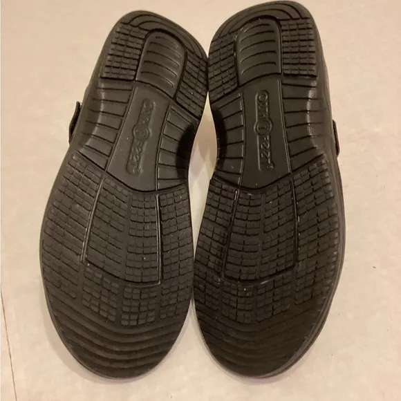Men’s  Orthofeet  Leather Eldorado Flip Flops Size 10 W