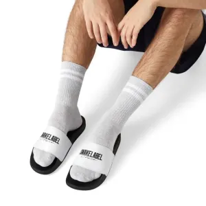 Men's PU Removable-Strap Sandals with Customizable Neoprene/Polyester Straps