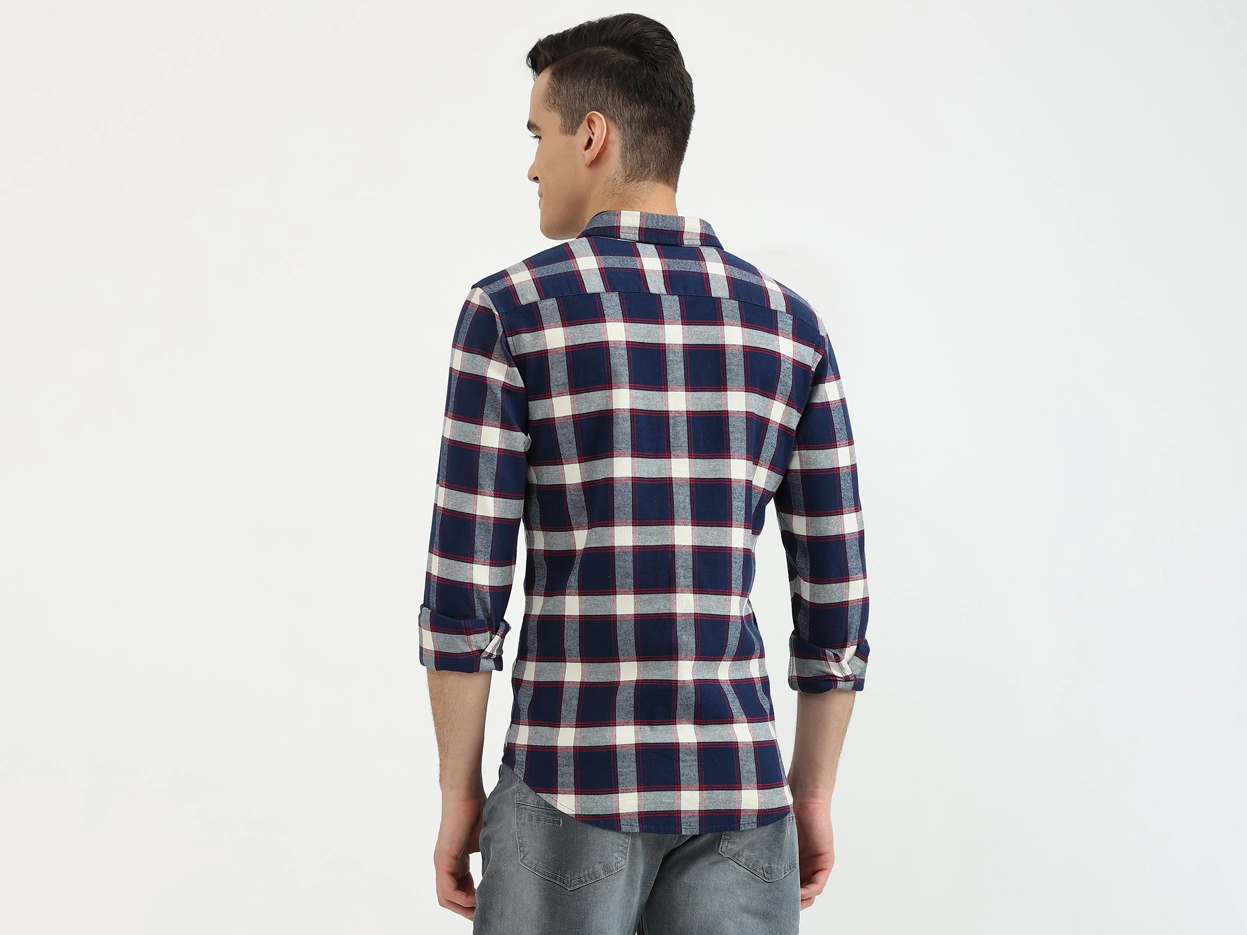 Mens Slim Fit Check Shirt