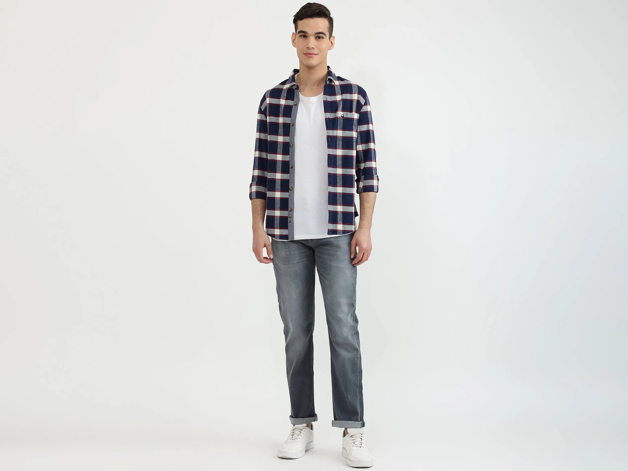Mens Slim Fit Check Shirt