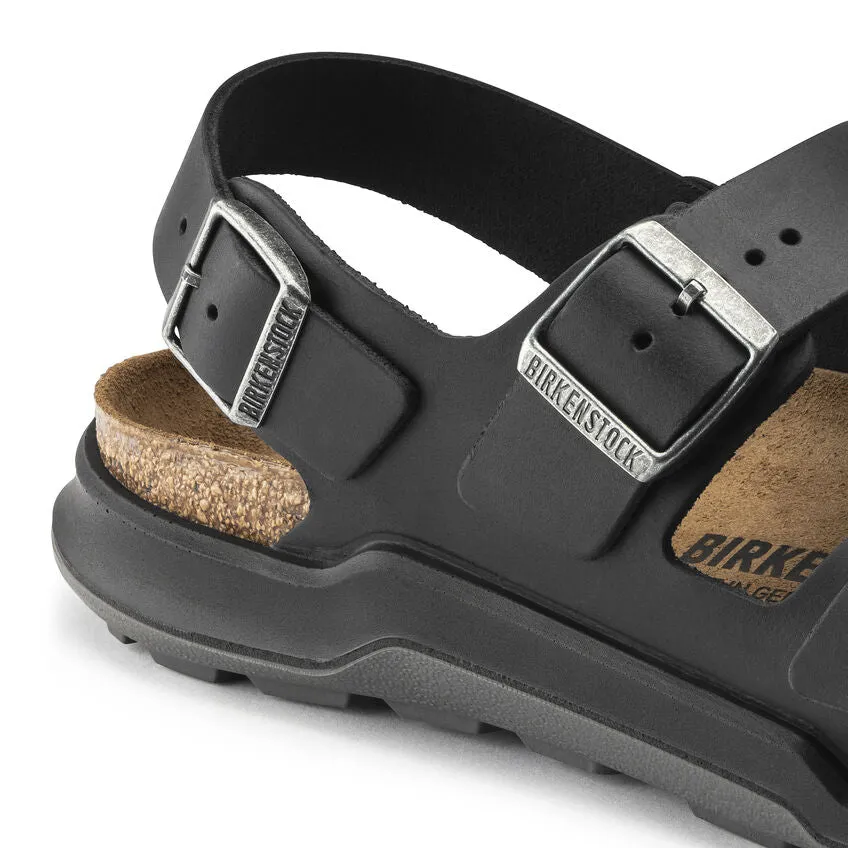 Milano CrossTown Men - Black Oiled Leather||Milano CrossTown pour femmes - Cuir huilé noir