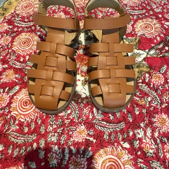 Mini Boden Brown Fisherman Sandals Size 12 or EU 29.  Rarely worn