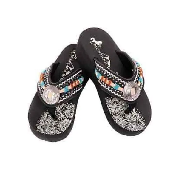 Montell West flip-flops