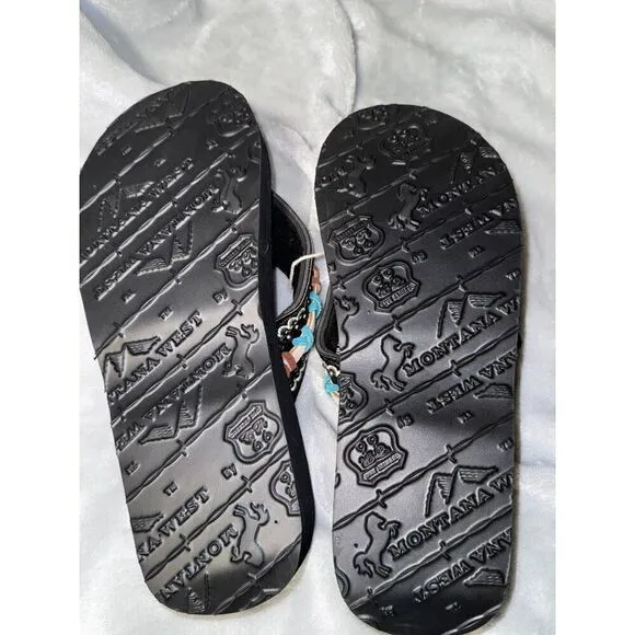 Montell West flip-flops