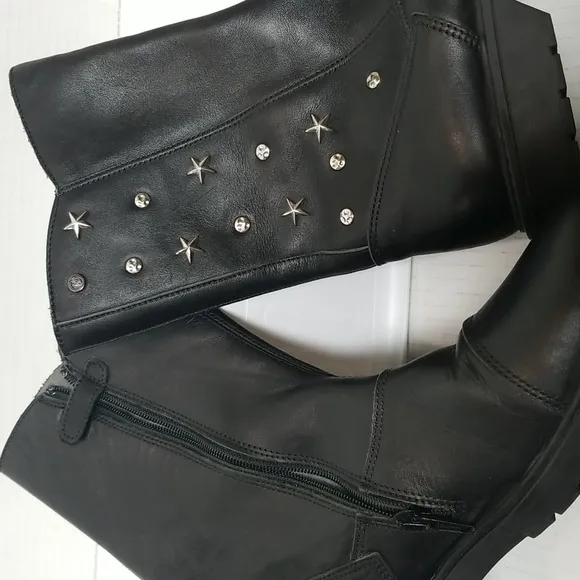 Naturino Studded Girls Black Boots