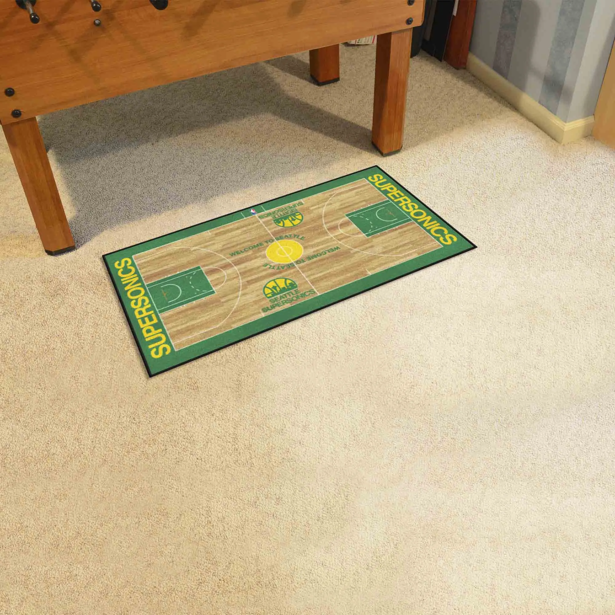 NBAV ? Seattle Supersonics NBA Court Runner