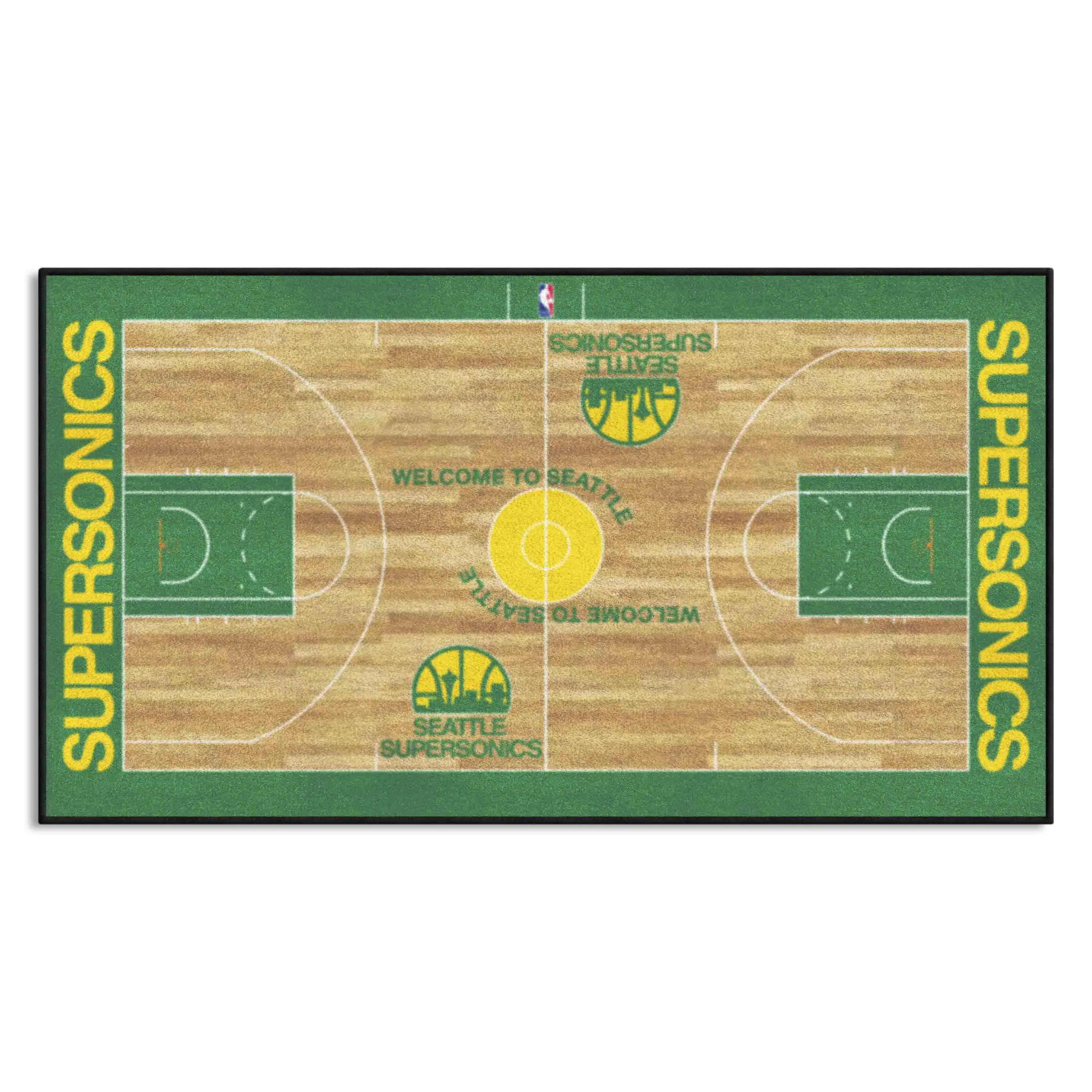 NBAV ? Seattle Supersonics NBA Court Runner