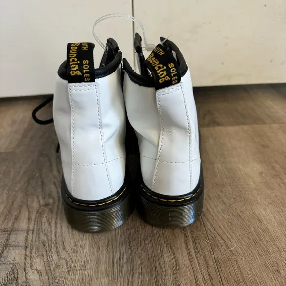 NEW Dr. Martens White Boots Size 4