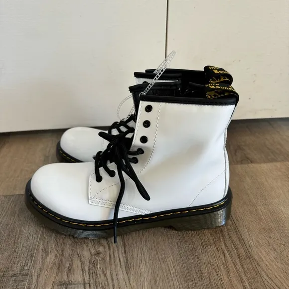 NEW Dr. Martens White Boots Size 4