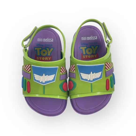 new Mini Melissa ミ★ Disney Pixar Toy Story Scented Sandals ミ★ Lilac Green ミ★ 7