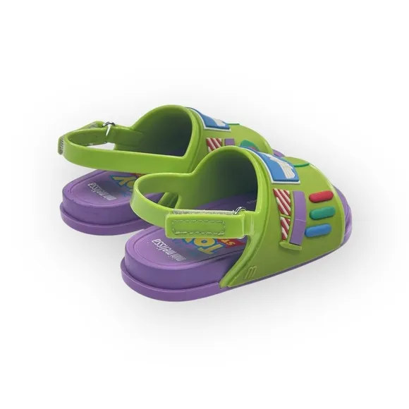 new Mini Melissa ミ★ Disney Pixar Toy Story Scented Sandals ミ★ Lilac Green ミ★ 7