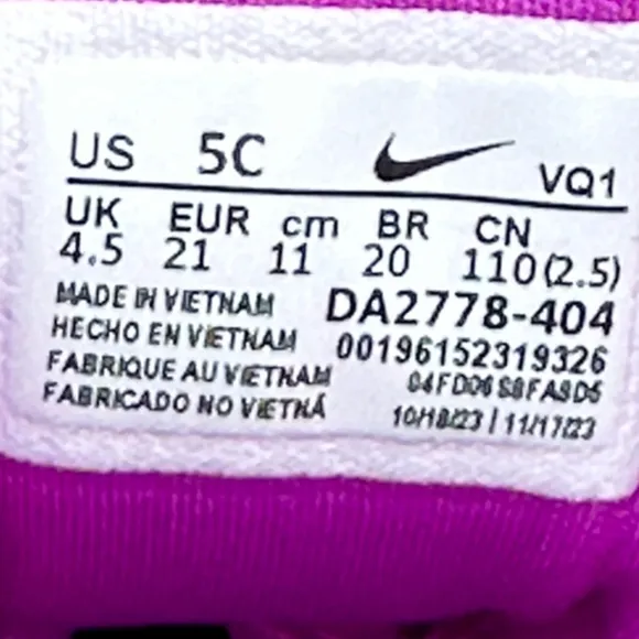 NEW Nike Baby / Toddler Unisex Star Runner 3 Low Casual Sneaker (Navy Magenta)