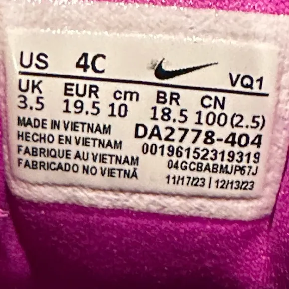 NEW Nike Baby / Toddler Unisex Star Runner 3 Low Casual Sneaker (Navy Magenta)