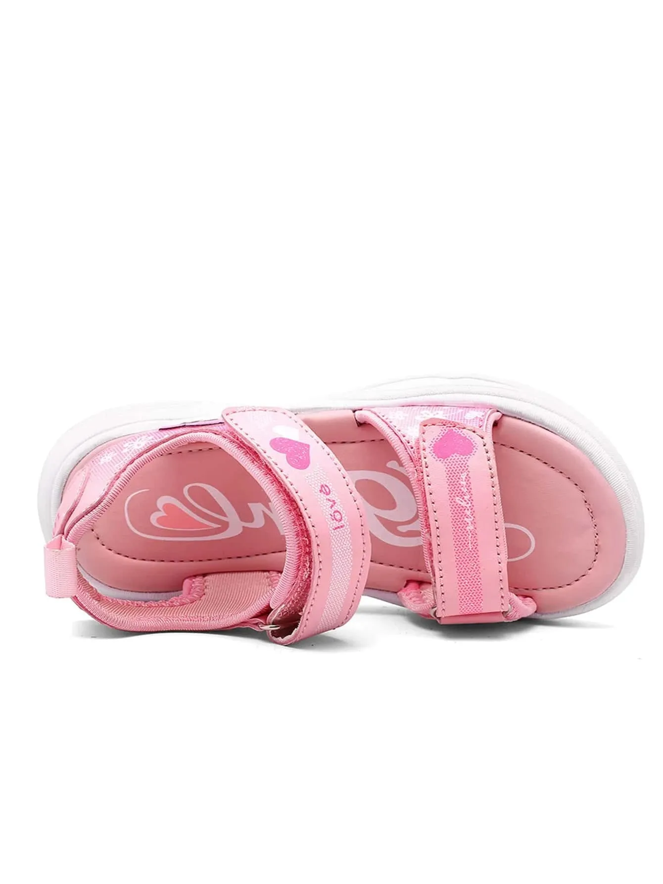 New Shein Girls Figure Patch Sport Sandals, Sz 5!