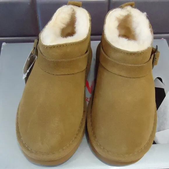 NIB. SIZE 10(toddler kids). Pawz by Bearpaw Amy kids genuine suede bootie boots.