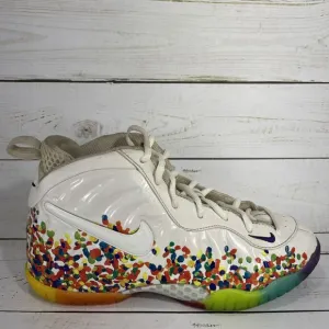 Nike Air Foamposite One Fruity Pebbles Basketball Shoes Kids Child Size 2Y White