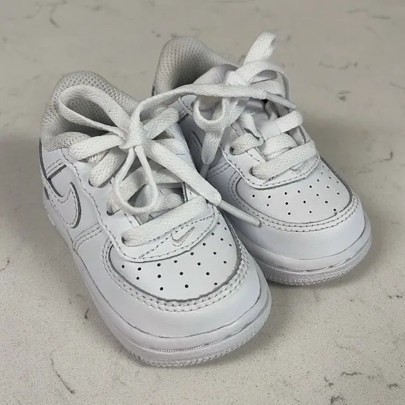 Nike Air Force 1 Low Top Sneakers White Toddler DH2926-111 Size 3C