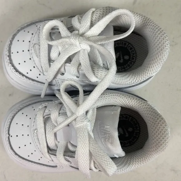 Nike Air Force 1 Low Top Sneakers White Toddler DH2926-111 Size 3C
