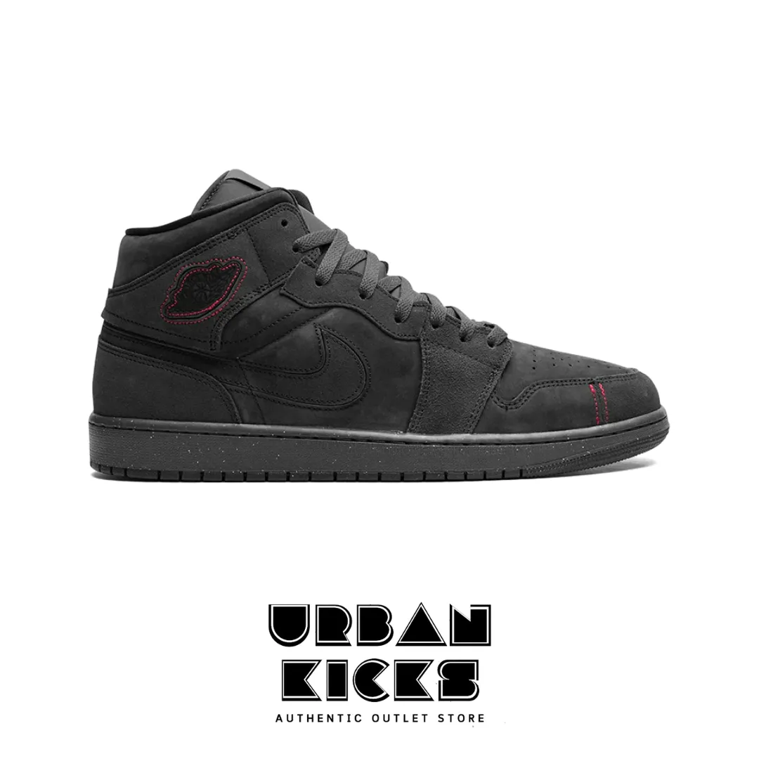 Nike Air Jordan 1 Mid SE Craft Grey Red