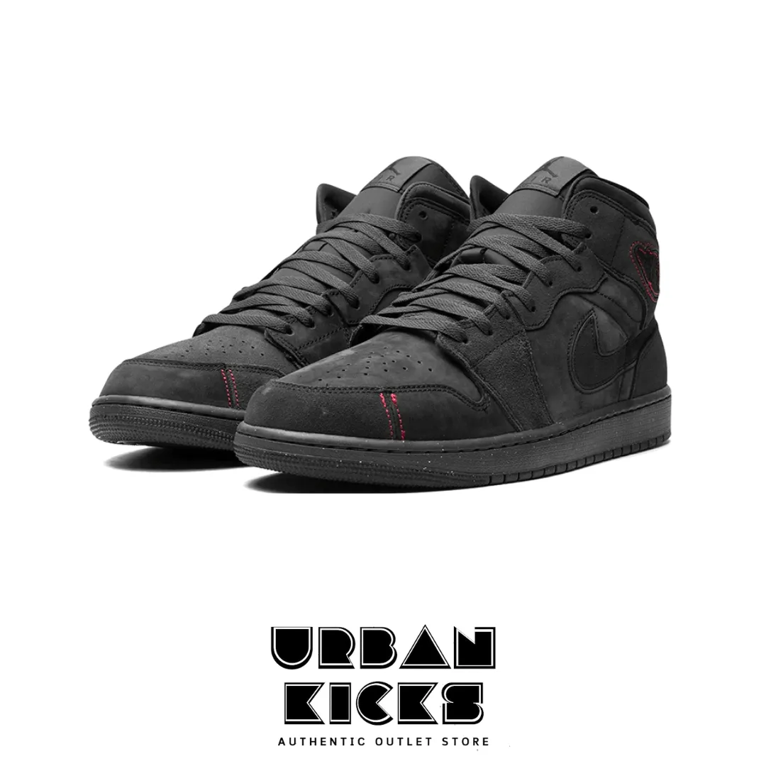 Nike Air Jordan 1 Mid SE Craft Grey Red