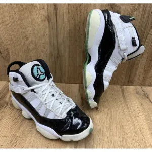 Nike Air Jordan 6 Rings Basketball Shoes Sneakers Boys Sz 6.5Y Black 323419-115