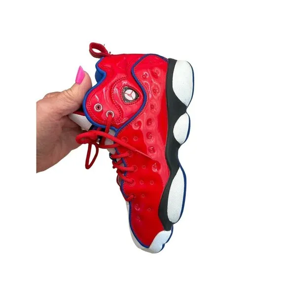 Nike Air JORDAN JUMPMAN TEAM II GS UNIVERSITY Red Blue White Size 6Y 820273-604