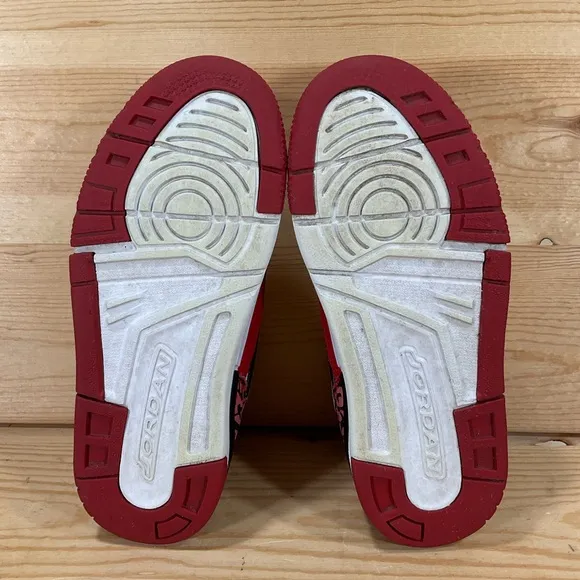 Nike Air Jordan Legacy 312 Low Basketball  Shoes CD9055-116Kids 11.5Red White