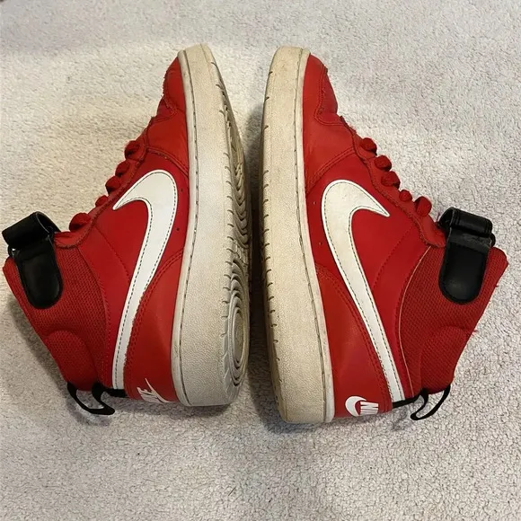 Nike Court Borough Mid 2 University Red CD7782-600 Basketball Shoes Youth 6