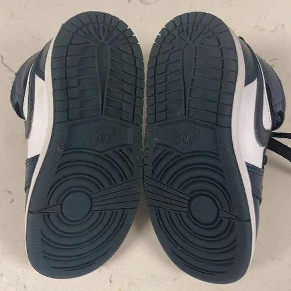 Nike Jordan 1 Mid TD Toddler 7C Shoes Armory Navy White Black 640735-411