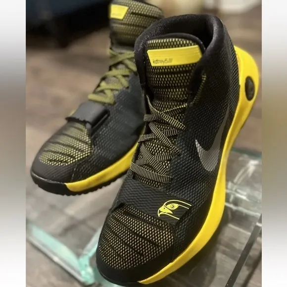 NIKE KD Trey 5 III Black / Yellow Men's Basketball Shoes - Size 7 youth