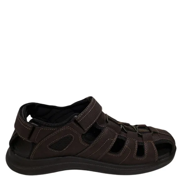 Nunn Bush Mens Rio Vista Fisherman Sandals Neoprene Brown 11M