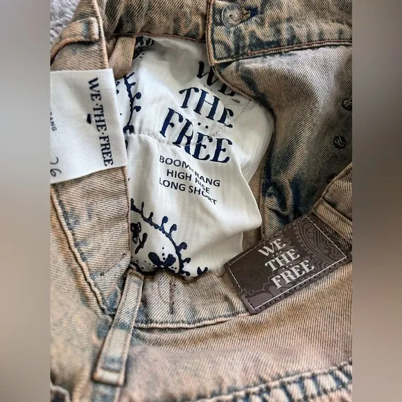 NWT Free People, We The Free Boomerang Long Shorts, Size 26