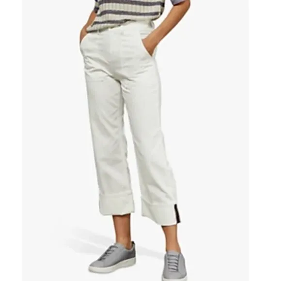 NWT Ted Baker Estia Jeans Ivory Size 32