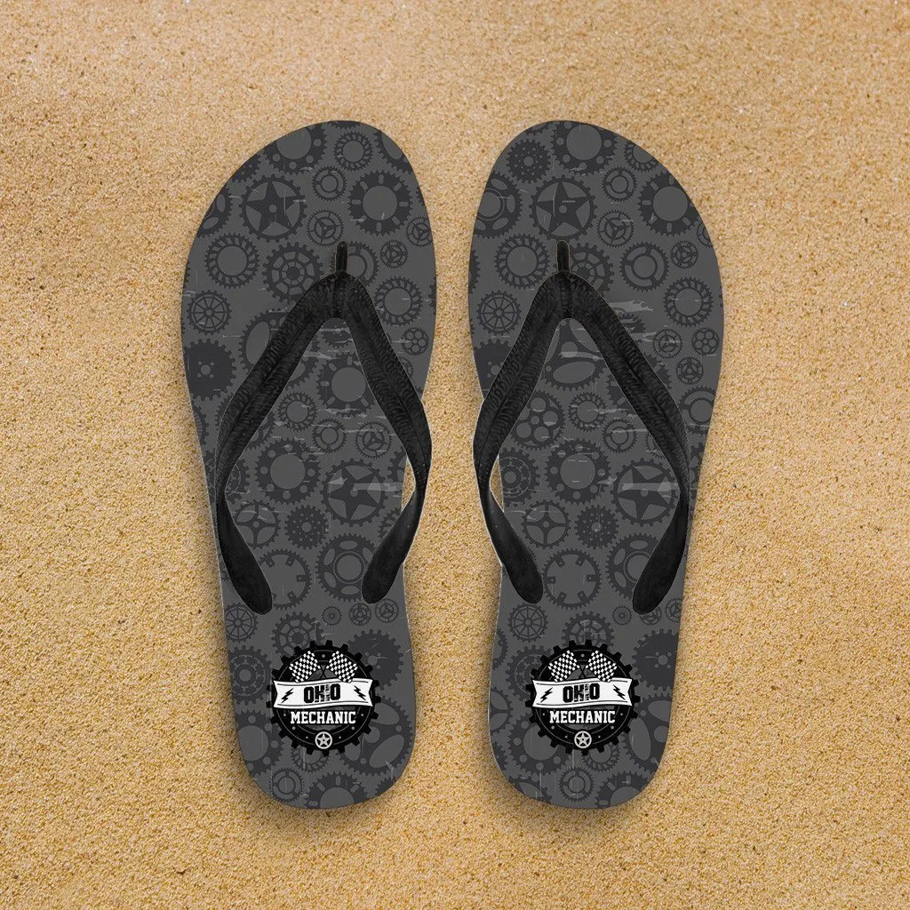 OH Mechanic Flip-Flops
