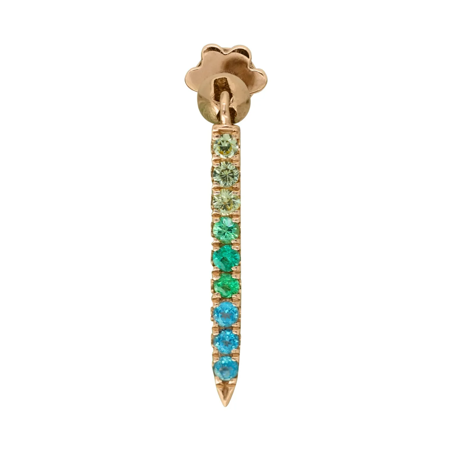 Ombre Gemstone Dagger Earrings