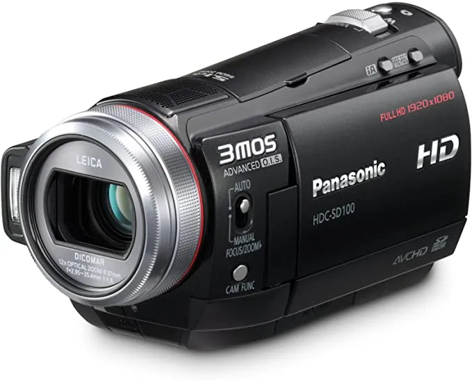Panasonic HDC-SD100 Flash Memory High Definition Camcorder with 12x Optical Zoom