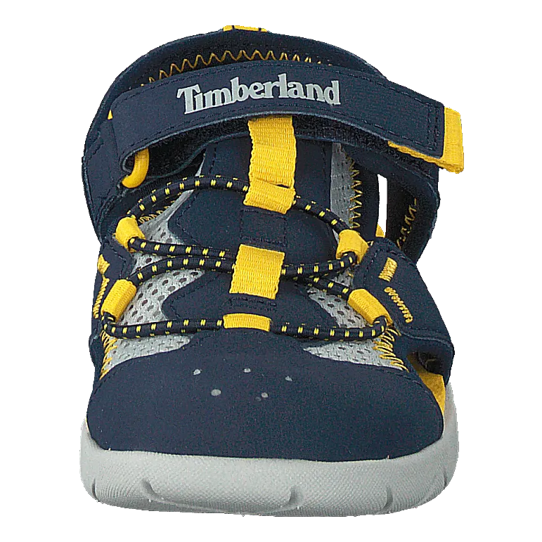 Perkins Row Fisherman Navy/yellow