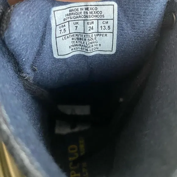 Polo Ralph Lauren black Toddler Boots- SZ 7.5 C