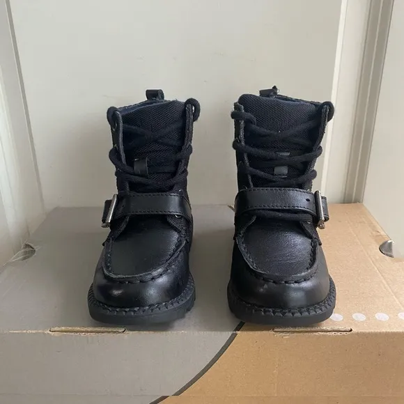 Polo Ralph Lauren black Toddler Boots- SZ 7.5 C