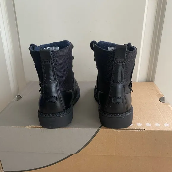 Polo Ralph Lauren black Toddler Boots- SZ 7.5 C