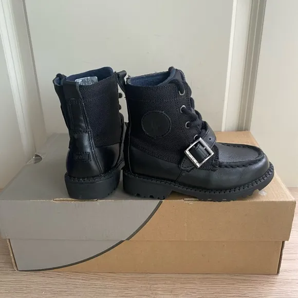 Polo Ralph Lauren black Toddler Boots- SZ 7.5 C