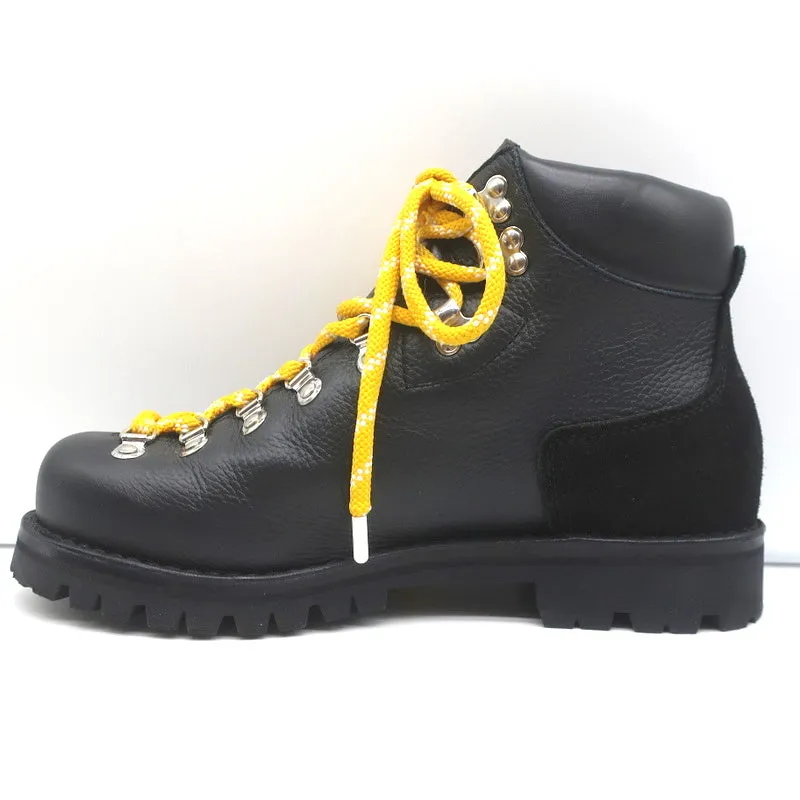Proenza Schouler Hiking Boots Black Leather & Suede Size 41 Lace-Up Ankle Boots