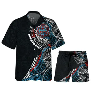 Puerto Rico Art - 3D Hawaiian Men's - NA93